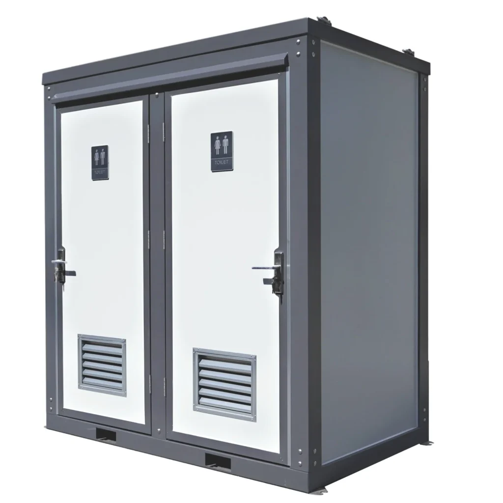 2 Private Toilet Stalls Portable Restroom