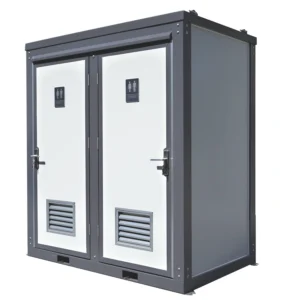 2 Private Toilet Stalls Portable Restroom