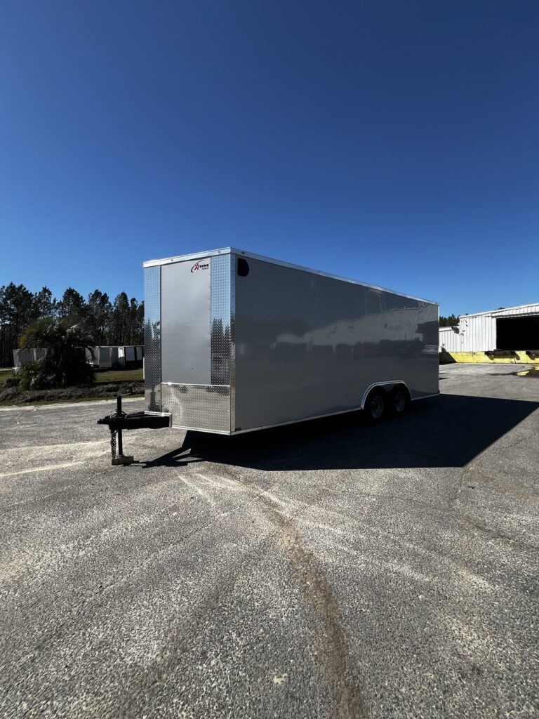 8.5x20 Xtreme Cargo Silver Enclosed Cargo Trailer for Sale