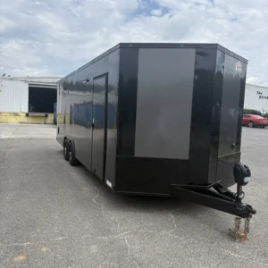 8.5x24TA2 Xtreme Cargo Race Trailer Charcoal Blackout Package