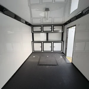 8.5x28TA2 Quality Cargo Race Trailer Charcoal Blackout Package