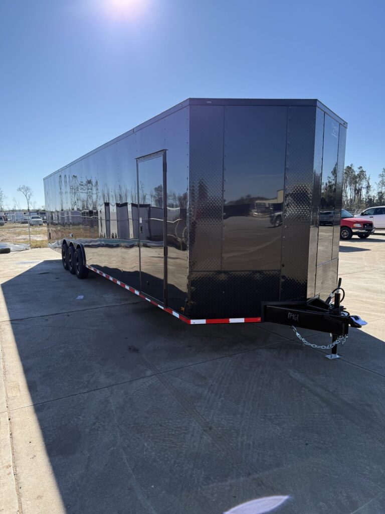 8.5x36 Titanium Cargo Black Blackout Enclosed Cargo Trailer for Sale