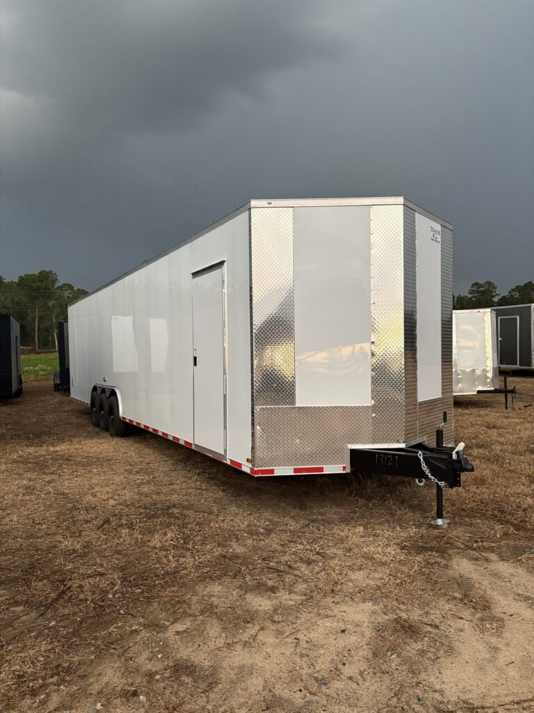 8.5x36 Titanium Cargo White Triple Axle Enclosed Cargo Trailer for Sale
