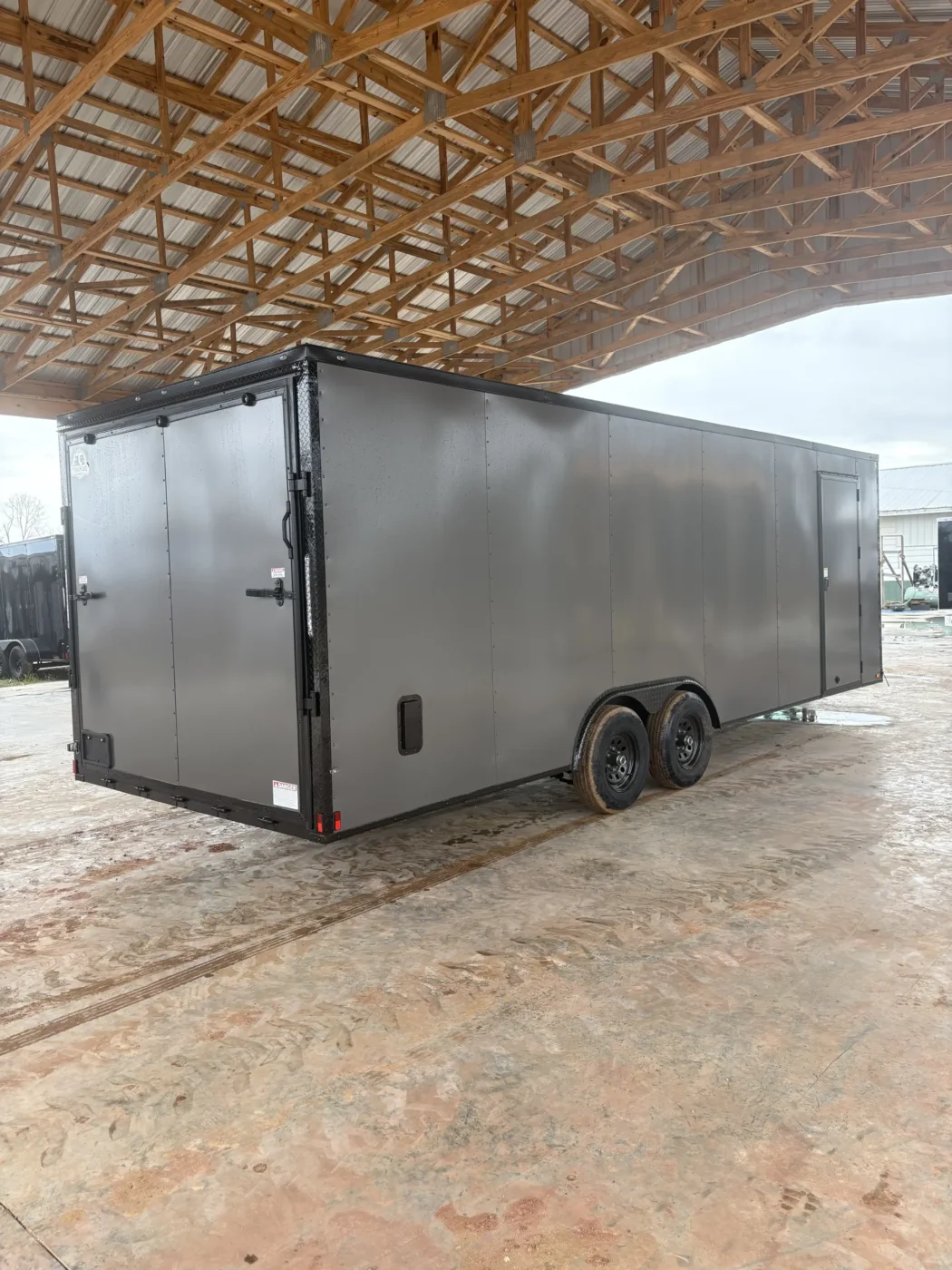 8.5x24 Titanium Cargo Charcoal Blackout Car Hauler Trailer for Sale - product view 4