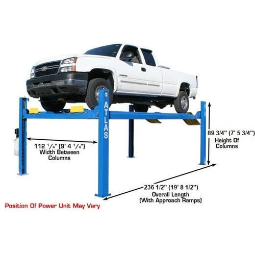Atlas 412 12,000 lb Commercial 4-Post Lift - Image 2