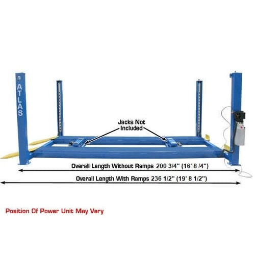 Atlas 412 12,000 lb Commercial 4-Post Lift - Image 7