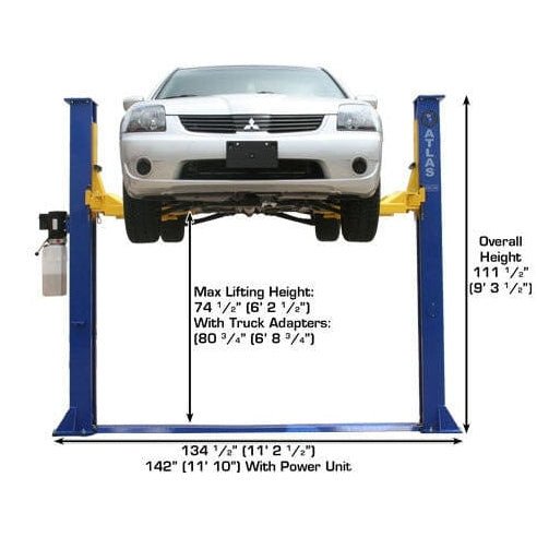 Atlas 9KBPX 9,000 lb Baseplate 2 Post Lift w/ LMA Combo - Image 5