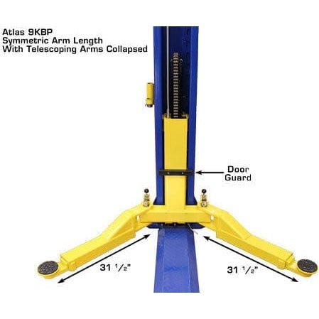 Atlas 9KBPX 9,000 lb Baseplate 2 Post Lift w/ LMA Combo - Image 12