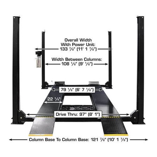 Atlas ALI Certified APEX9 4 Post Lift + RJ6 Rolling Bridge Jacks Combo - Image 6