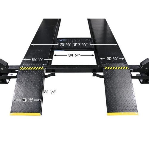 Atlas ALI Certified APEX9 4 Post Lift + RJ6 Rolling Bridge Jacks Combo - Image 8