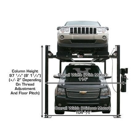 Atlas Garage PRO8000EXT 8,000 lb Extra Tall 4-Post Lift - Image 4