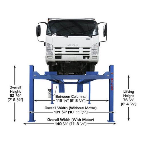 Atlas Platinum PVL14 4 Post Lift + RJ7000 Rolling Jacks ALI Certified Combo - Image 4