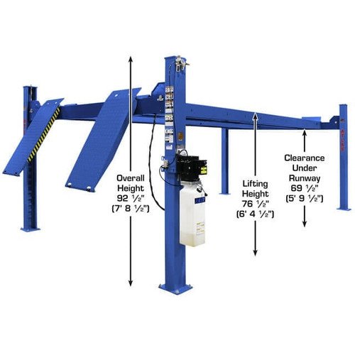 Atlas Platinum PVL14 4 Post Lift + RJ7000 Rolling Jacks ALI Certified Combo - Image 7