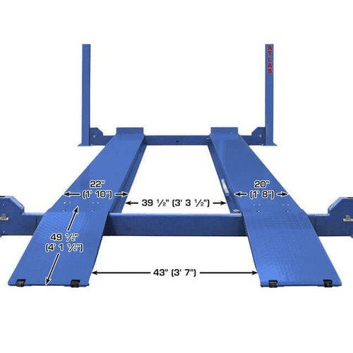 Atlas Platinum PVL14 4 Post Lift + RJ7000 Rolling Jacks ALI Certified Combo - Image 8