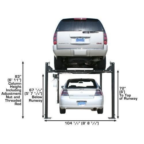 Atlas PRO8000 4 Post Lift + RJ35 Sliding Jacks Combo - Image 5
