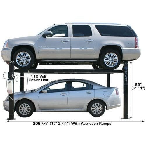 Atlas PRO8000 4 Post Lift + RJ35 Sliding Jacks Combo - Image 6