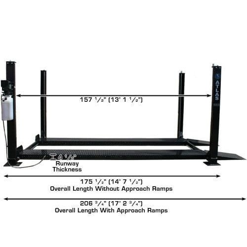 Atlas PRO8000 4 Post Lift + RJ35 Sliding Jacks Combo - Image 10