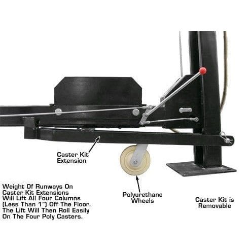 Atlas PRO8000 4 Post Lift + RJ35 Sliding Jacks Combo - Image 13