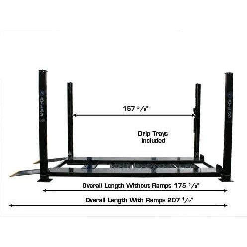 Atlas PRO8000EXT 4 Post Lift + RJ35 Sliding Jacks Combo - Image 11