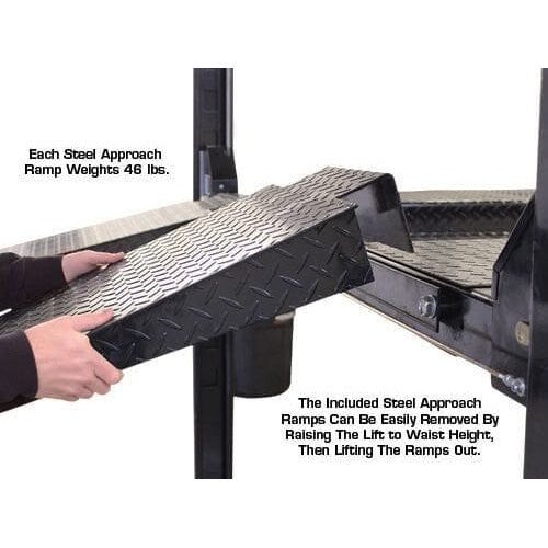Atlas PRO8000EXT 4 Post Lift + RJ35 Sliding Jacks Combo - Image 12