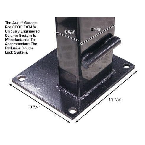 Atlas PRO8000EXT-L 4 Post Lift + RJ35 Sliding Jacks Combo - Image 7