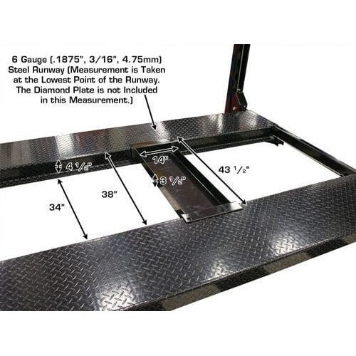 Atlas PRO8000EXT-L 4 Post Lift + RJ35 Sliding Jacks Combo - Image 9