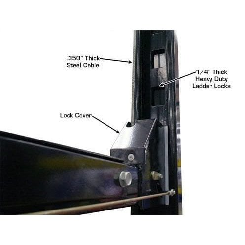 Atlas PRO8000EXT-L 4 Post Lift + RJ35 Sliding Jacks Combo - Image 13