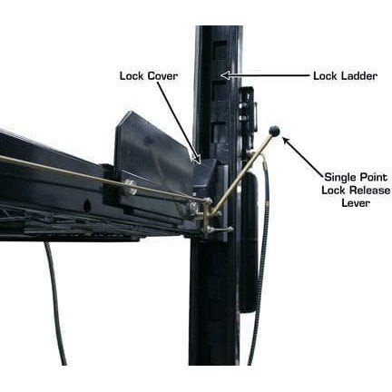 Atlas PRO8000EXT-L 4 Post Lift + RJ35 Sliding Jacks Combo - Image 14
