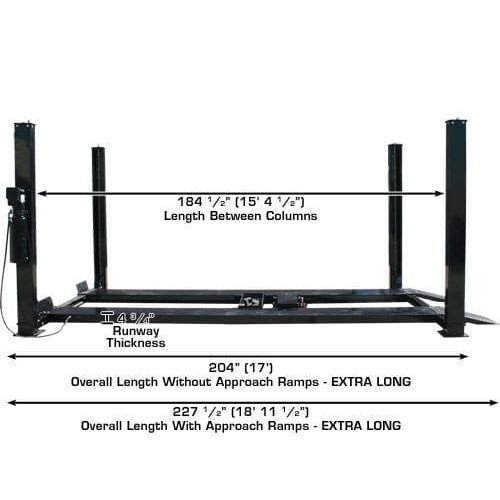 Atlas PRO9000 4 Post Lift + RJ35 Sliding Jacks Combo - Image 10