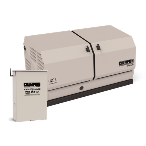 Champion 201378 22kW aXis Generator with 150A SE Transfer Switch