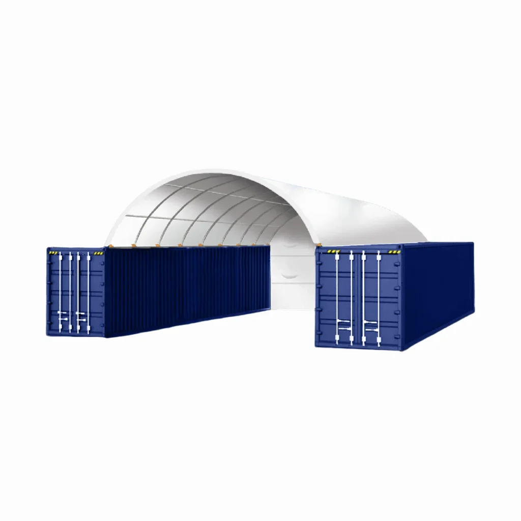 Chery Industrial 20x40 ft Container Shelter with Closed Back Panel