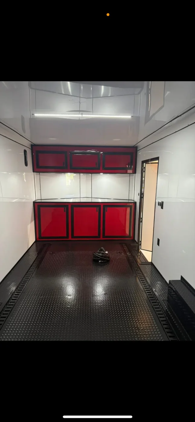 8.5x20TA2 Titanium Cargo Red Blackout Race Trailer - Gallery View 4