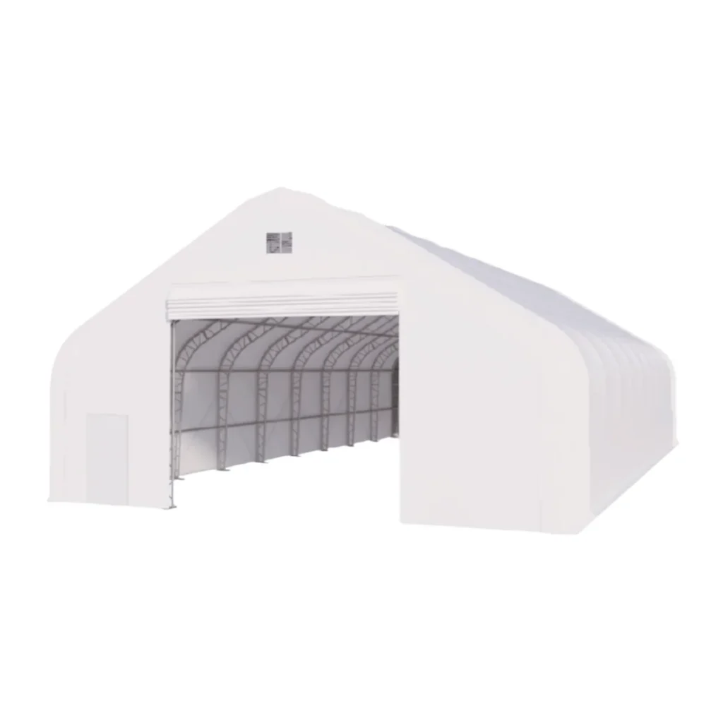 Double Truss Storage Shelter 50′ W × 80′ L × 23′ H