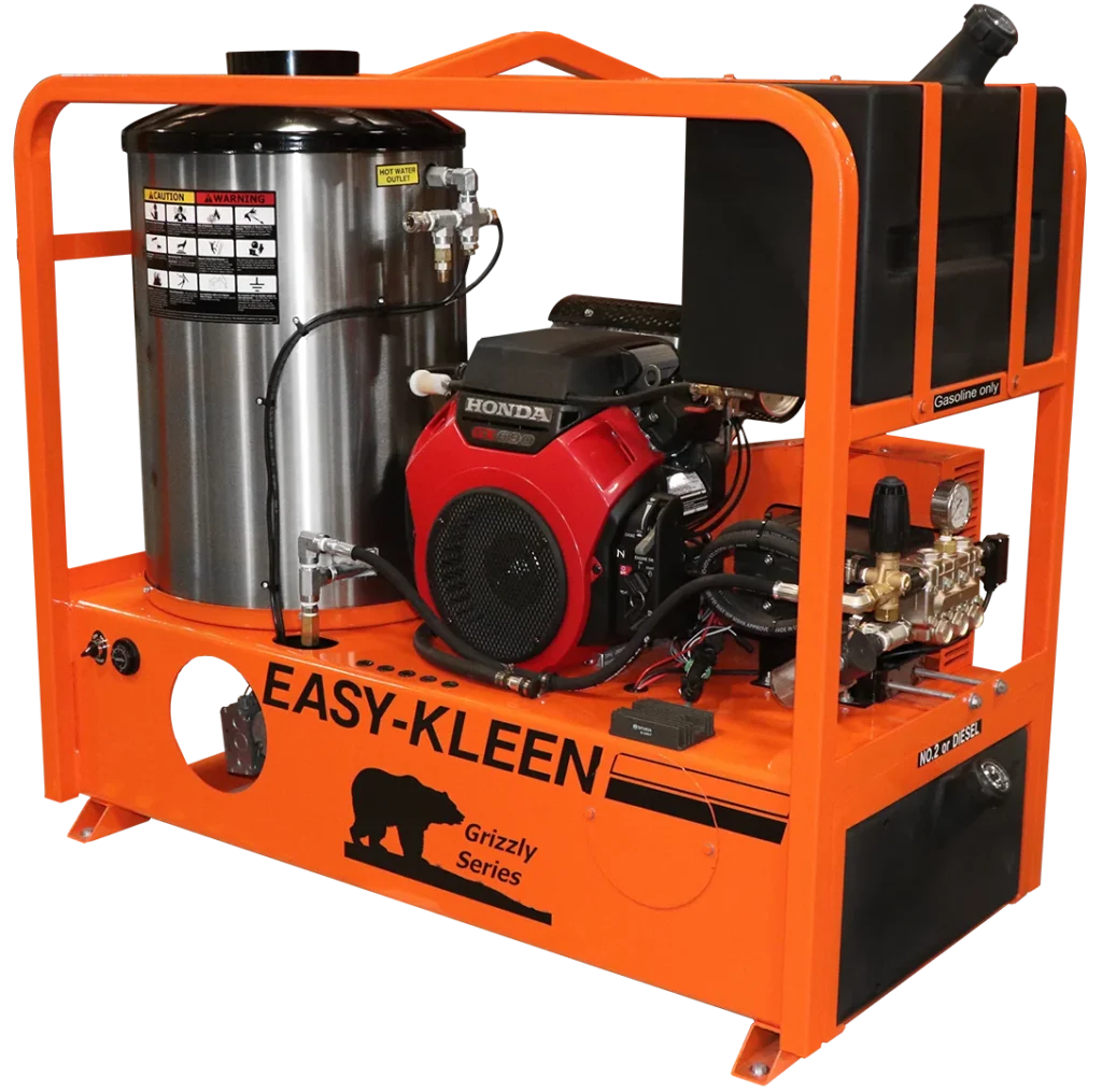 Easy Kleen 5,000 PSI 5 GPM Honda 24 HP Grizzly Industrial Oil Fired Hot Water Gas Pressure Washer EZO5005G/H