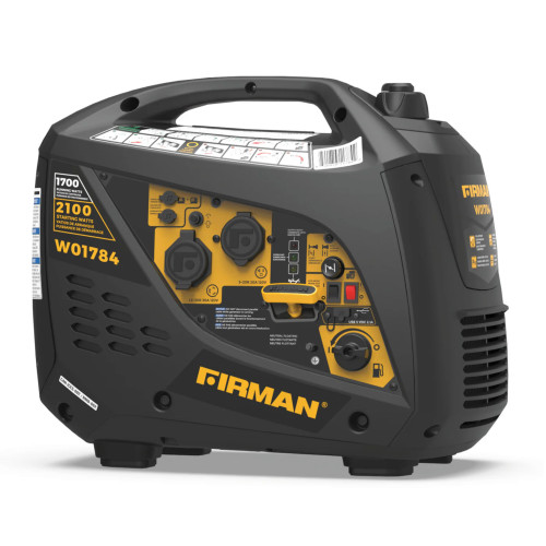 Firman W01784 1700W RV Ready Portable Inverter Generator w/Parallel Cables (CARB Compliant)