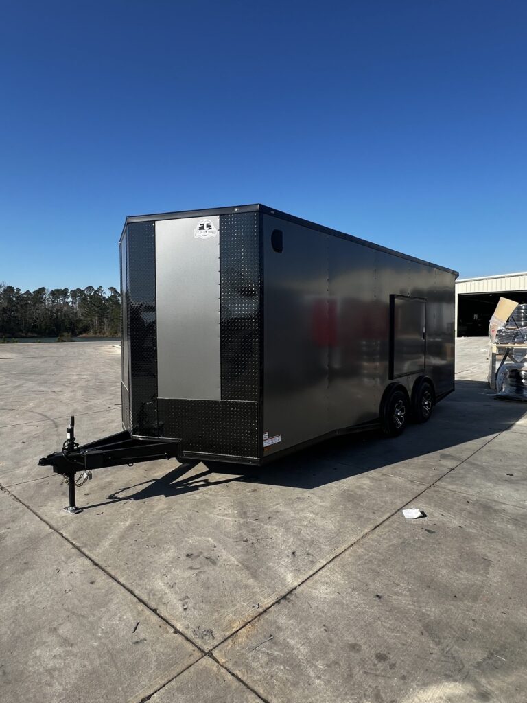 Titanium 8.5×20 Charcoal Blackout Spread axle Trailer