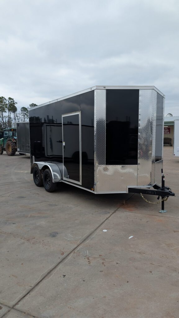 Titanium Cargo 7x14 Tandem Axle Black Enclosed Cargo Trailer