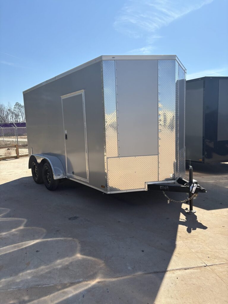 Titanium Cargo 7x14 Tandem Axle Silver Frost Enclosed Cargo Trailer