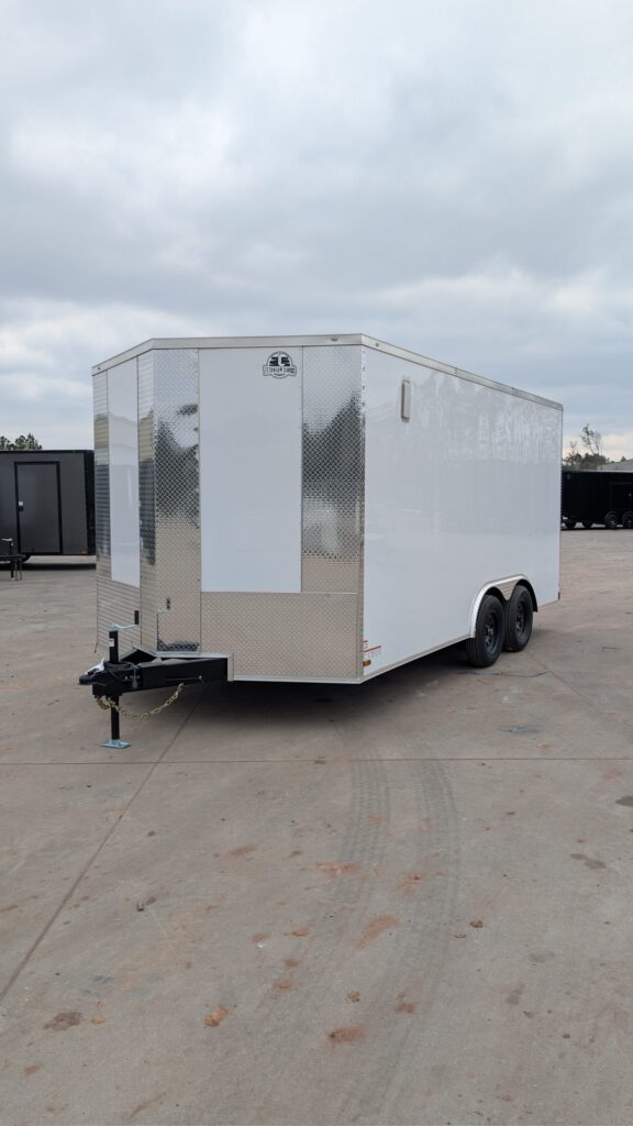 Titanium Cargo 8.5x16 Tandem Axle White Enclosed Cargo Trailer