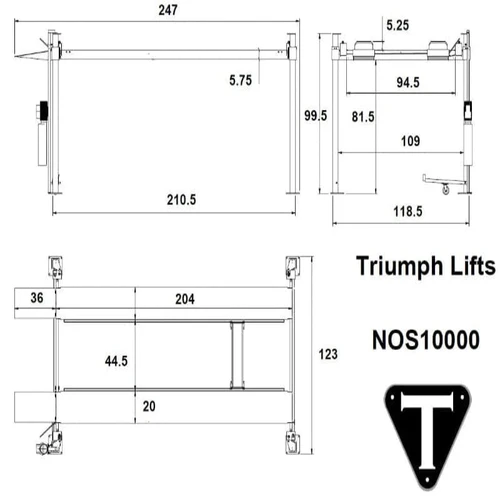 Triumph NOS10000 4-Post Auto Parking Lift - Image 2