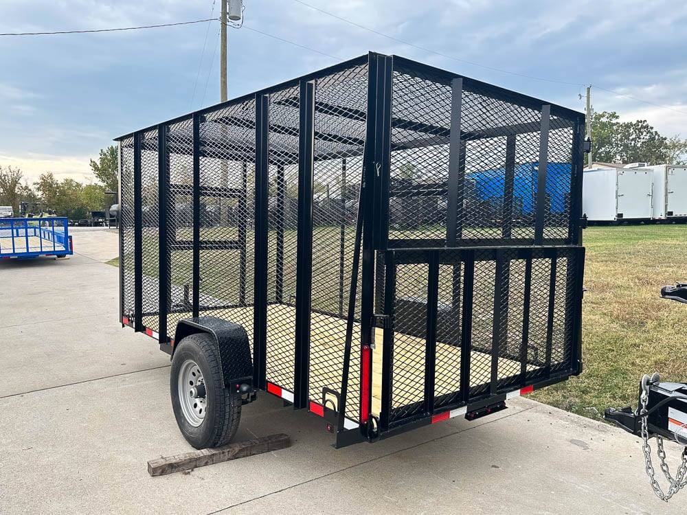 6.4×12 Straight Deck Aluminum Can Recycle Utility Trailer 3,500lb Axle with Brakes - Image 3