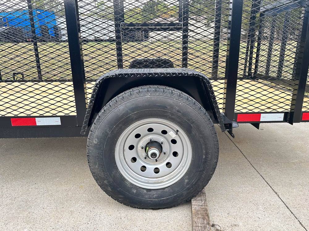 6.4×12 Straight Deck Aluminum Can Recycle Utility Trailer 3,500lb Axle with Brakes - Image 7
