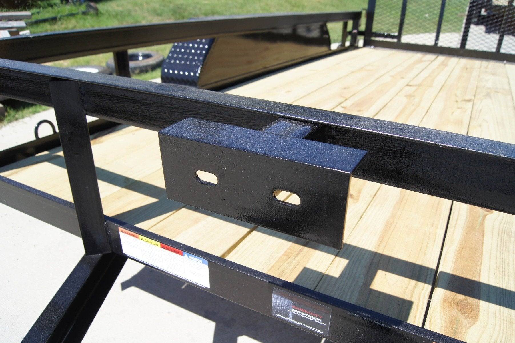 6.4x12 Straight Deck Utility Trailer (2) 3,500lb Axles with Brakes - Image 9