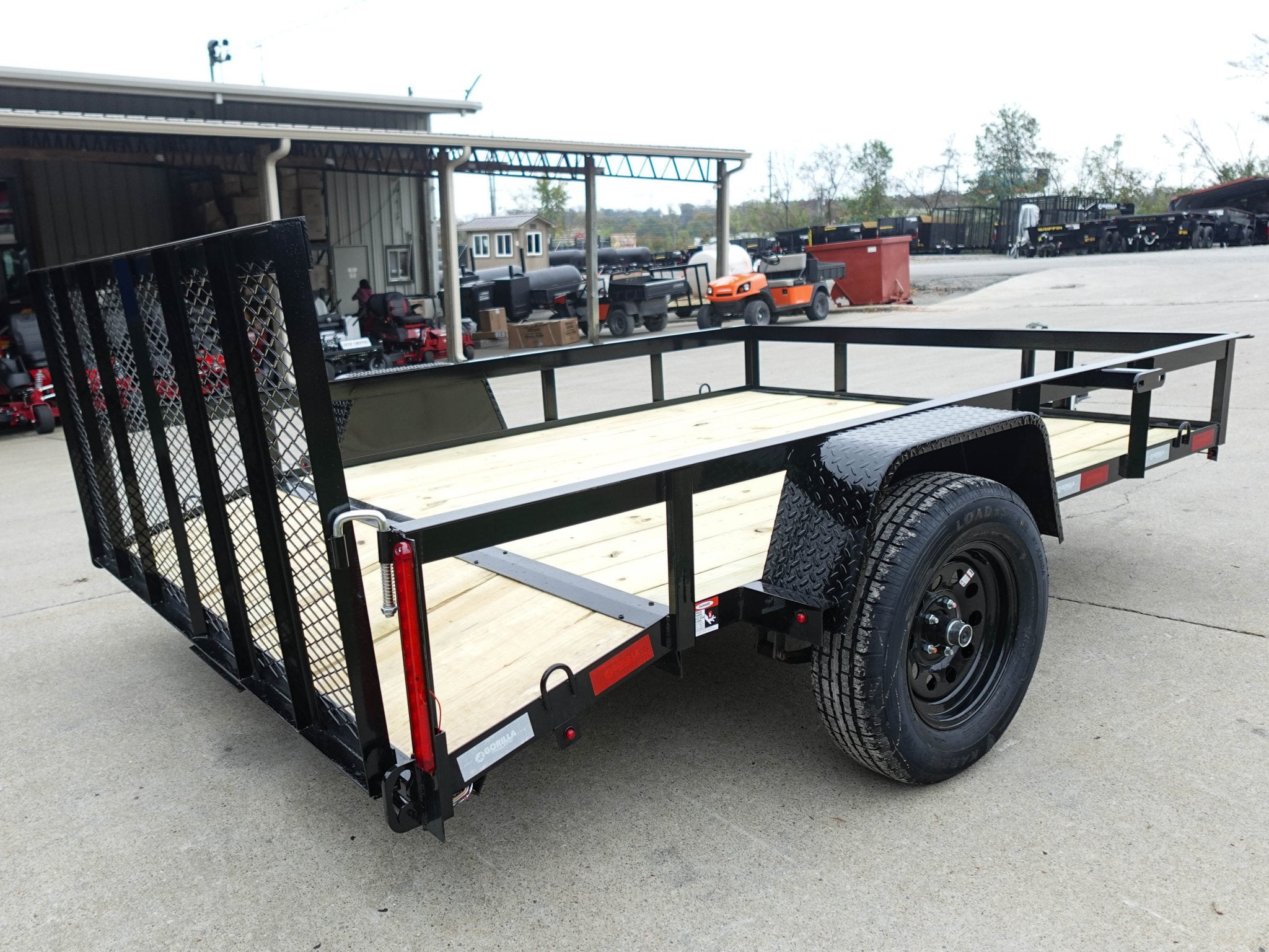 7x10 Powder Coated Dovetail Utility Trailer 3500lb Axle - Image 6