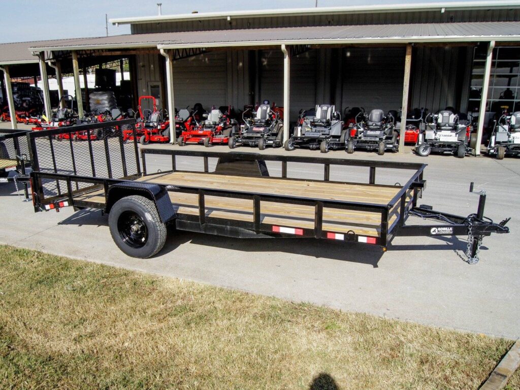7x14 Dovetail Utility Trailer 3,500lb Axle with Brake