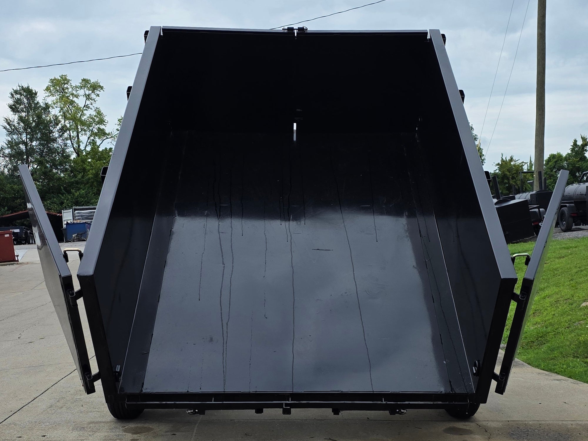 7x16 IBeam Hybrid Hydraulic Dump Trailer with 2ft Sides (2) 6K Axles - Image 4