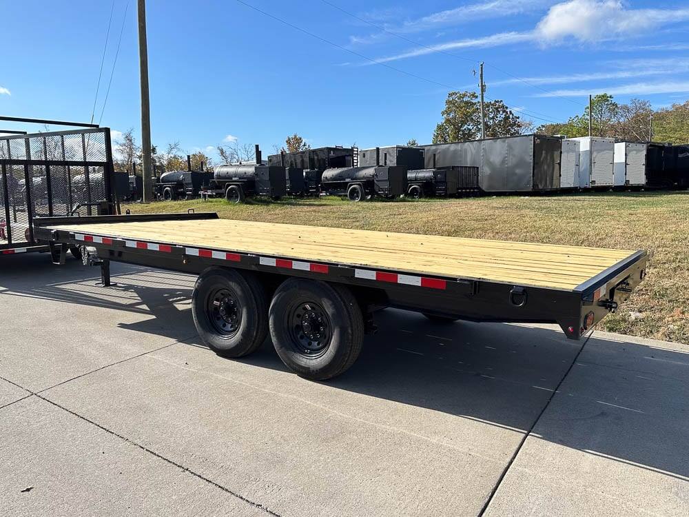 8.5x18 Deckover Trailer (2) 7,000lb Axles with Slide Out Ramps - Image 5