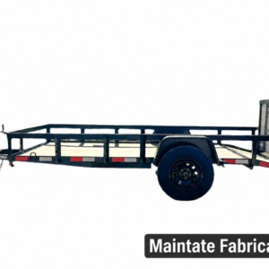 6.4×12 Powder Coated Dovetail Utility Trailer With Gate 3500lb Axle – Maintate Fabrication