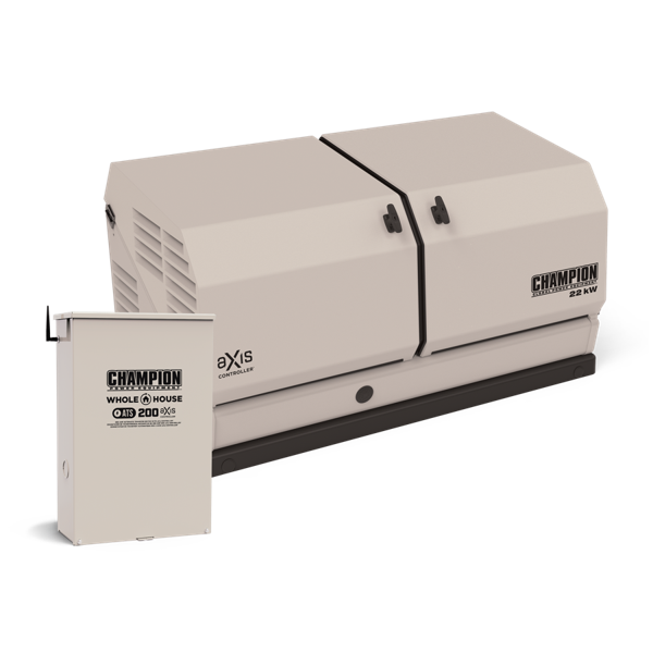 Champion Power Equipment Champion 201222 22kW aXis Generator with 200A SE Transfer Switch
