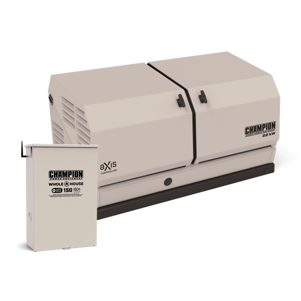 Champion Power Equipment Champion 201378 22kW aXis Generator with 150A SE Transfer Switch